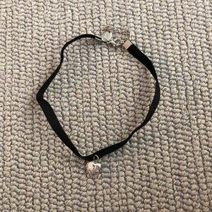 Black choker with hart locket